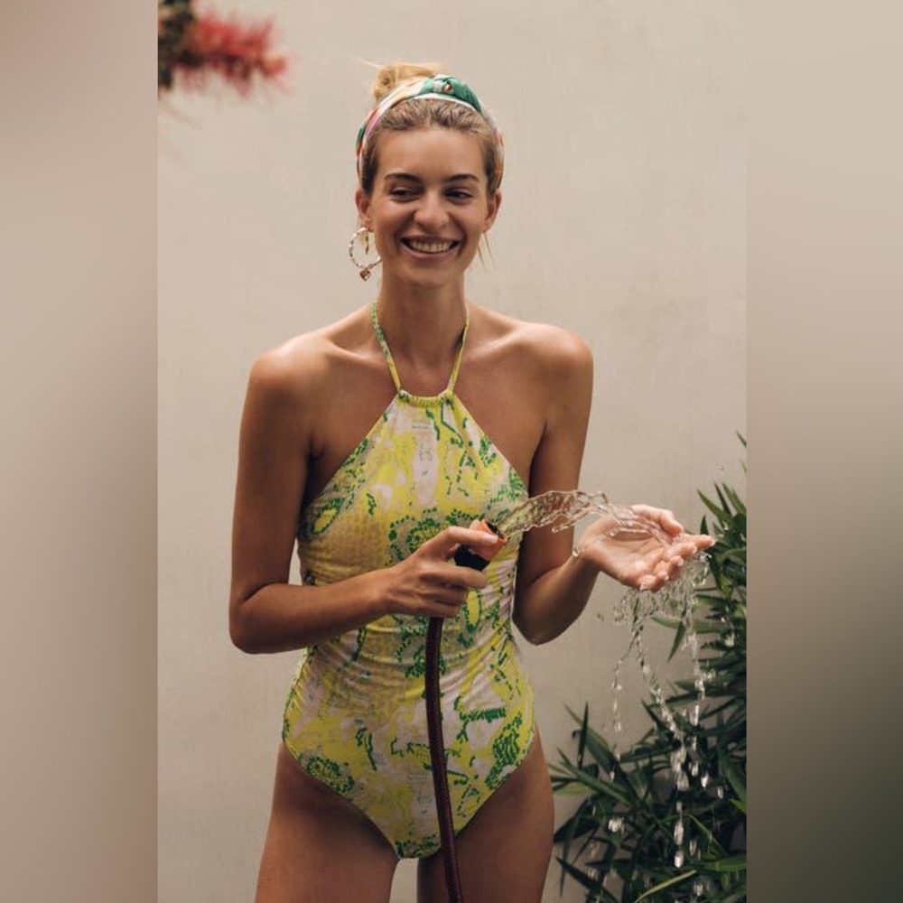 Vera Moda Diane Halter Neck One-Piece Swimsuit